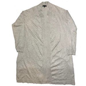 Verve Ami Gray Cardigan Sweater Basic Long Tunic